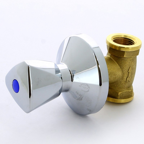 345 Кран шаровый 1/2" вн.-вн со штоком под штукатурку хром. ручка ITAP