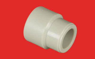 Муфта DN 63  х 50 переходная внутренняя-наружняя полипропиленовая  FV-Plast Чехия (серый)210063050