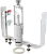 Комплект выпускной арматуры ALCAPLAST SA2000SК-1/2" со СТОП кнопкой ниж. подкл 1/2" , резьба лат.