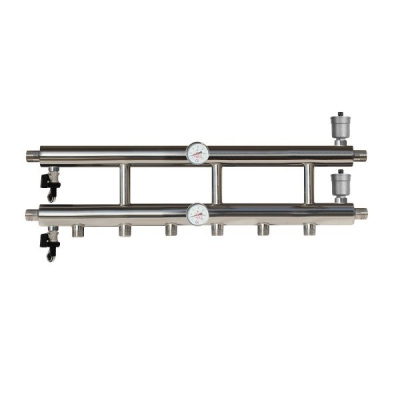 Распределительный коллектор 60 кВт 4 контура 1х1 GK 25-3.1 AISI 304 ПроксиТерм