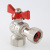 Кран шар. BASE угловой с накидной гайкой 1/2" вн.-вн. VALTEC VT.266.N.0404