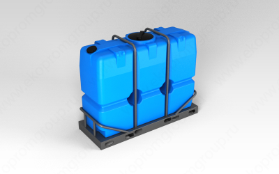 ЕМКОСТЬ SK 2000 литров в обрешетке1550 х 760 х 2120 Диаметр горловины 150/400:150 мм ((кассета 4 шт)