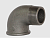 Угол чугунный черный внутренняя-наружная резьба Ø 1''   ДУ (25)   
