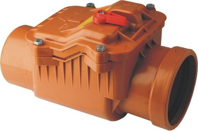 Клапан обратный DN 50мм (Клапан запорный для канализации из ПП Мпласт)      