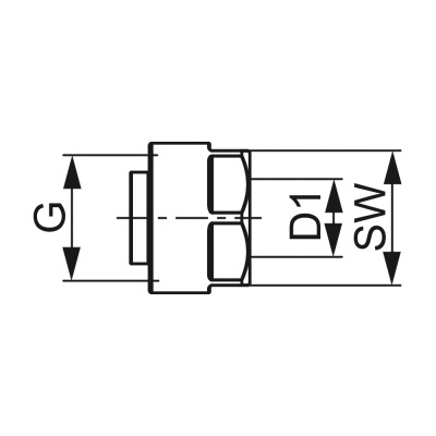Концовка разборная для присоединения медных трубок, 1 шт. 3/4 Ek x 15 мм TECEflex 8740439