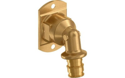 Водорозетка под настенную коробку Q&E Внутренняя резьбой 16 х 1/2" UPONOR,PE-XaQ&E ЛАТУНЬ с кожухом