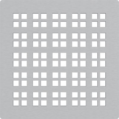 Решетка 102x102 мм для сливных трапов из нержавеющей стали MPV015 Alcaplast