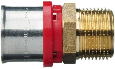 Пресс фитинг для металлопластиковой трубы Соединение 26 x 1" Наружная резьба TeRma (TRm)