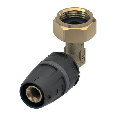 Угол с накидной гайкой 16 х 1/2" PPSU-латунь внутренняя резьба TECElogo-Push 8730216