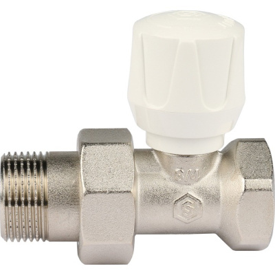 Ручной клапан прямой терморегулирующий  3/4" со сгоном. Резьба внут - нар  SVRS 2122 000020 
