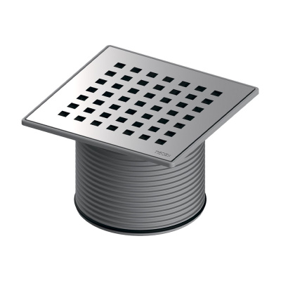 Декоративная решетка TECEdrainpoint S quadratum, 150 мм, в стальной рамке, с монтажным элементом