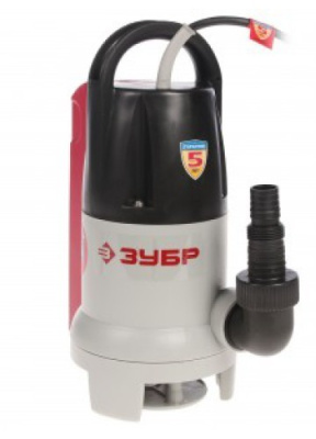 Насос погружной дренажный универсальный ЗУБР "КОМПАКТ" 550 Вт, 200 л/мин,напор 7 м, кабель 10 м.