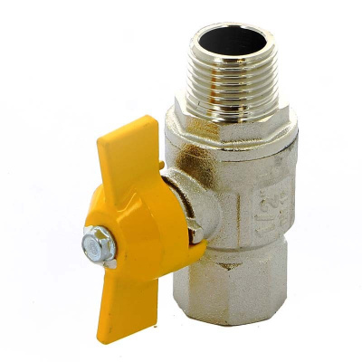 Газовый шаровый кран бабочка 1/2'' наружная-внутренняя резьба ITAP LONDON