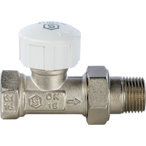 Клапан термостатический прямой 1/2" со сгоном. Резьба внут - нар  SVT 0001 000015 STOUT