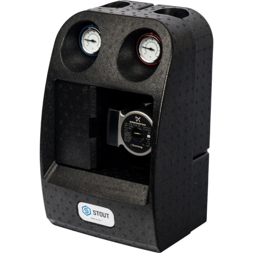 Насосная группа с 3-х ходовым приводным смесителем 1" с Grundfos UPSO 25-65  SDG-0003-002502 STOUT