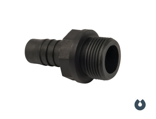 Фитинг "елочка" 1" пластик, НР, UNIPUMP