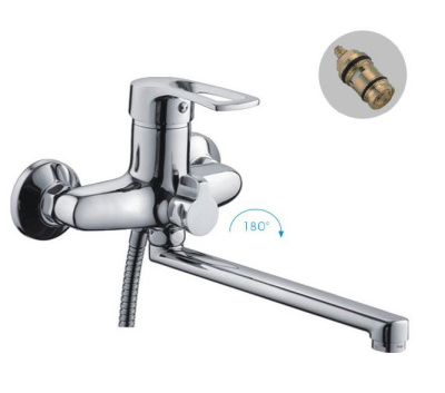 F 22701-B Смеситель для ванны плоский излив однорукий  FRAP