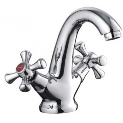 F 10732-В Смеситель для раковины/кухни хром керамика  FRAP