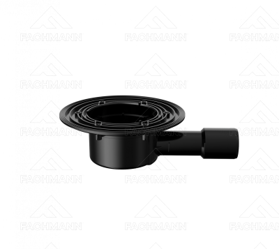 Трап регулируемый T 510.1 SDsP 122x122 горизонтальный выпуск DN40/50 с "сухим" сифоном, решетка нерж