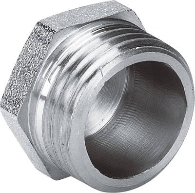 Заглушка Наружная резьба 3/8" 6-ти гранная  AISI 316 из нержавеющей стали