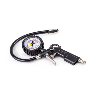 AERO Пистолет для подкачки шин с манометром, FOXWELD