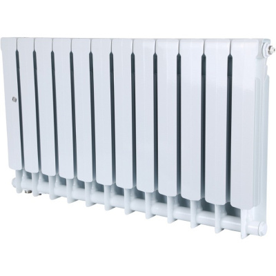 Биметаллический  секционный радиатор STOUT Space 12 секции нижнее подкл 3/4 500/90 SRB-0320-050012