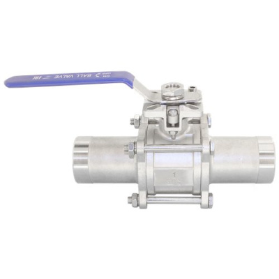 Кран шаровый приварной под привод, 1,1/2" (DN40), AISI304 (CF8), PN16