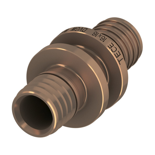 TECEflex Муфта (cоединение) труба-труба 16 x 16, бронза 706216