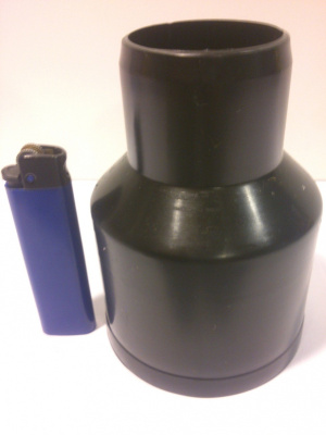 Патрубок приборный канализационный черный Ø 50 (ДУ 48)