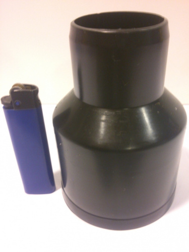 Патрубок приборный канализационный черный Ø 50 (ДУ 48)