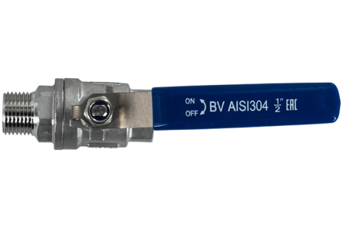Кран шаровый  ВНУТ-НАР 1/2" AISI 304 нержавеющей стали