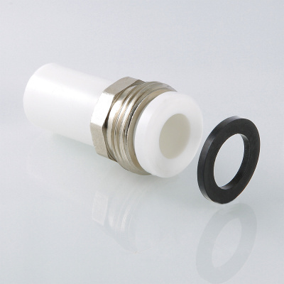 Штуцер PPR с накидной гайкой нар.р. 32x 1,1/4 VALTEC полипропиленовый VTp.721.0.03207