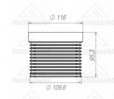Удлинитель для трапов серии 310, 510, 520 FACHMANN 04.113