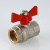 Кран шаровый BASE, рукоятка бабочка 1/2" вн.-вн. VALTEC VT.217.N.04
