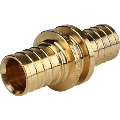 STOUT Муфта 32 x 32 надвижная аксиальная  для труб PE-Xa/EVOH и  PE-Xc/Al/PE-Xc  SFA-0003-000032