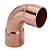 Отвод медь пайка двухраструбный  90  градусов Ø 64  VIEGA