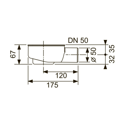Сифон TECEdrainline DN 50 боковой слив 0,7 л/c./ск             650000