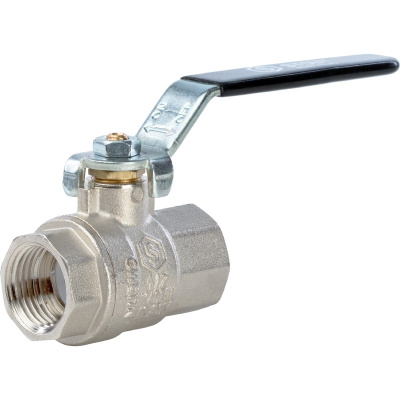 Кран шаровый полнопроходной 3/4" резьба  внутренняя-внутренняя, ручка рычаг STOUT 