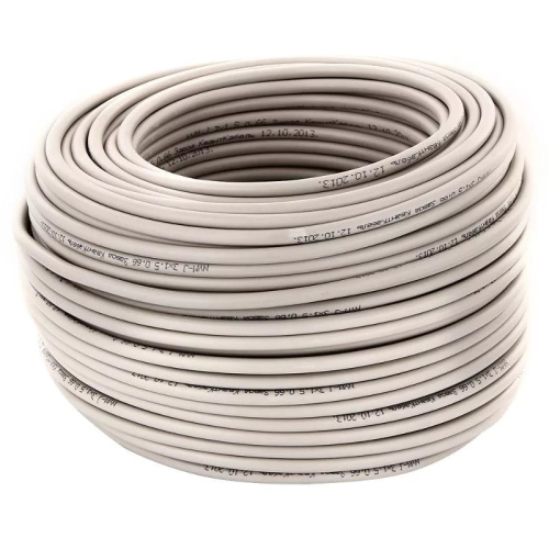 Кабель NYM 5 жил х 10 мм^2 сечение (J),ok-однопроволочный,круглый,облочка/изол.(ПВХ),с заполнением