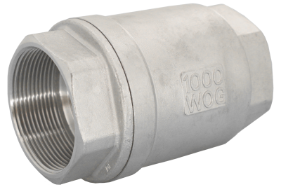 Клапан обратный муфтовый прямой 1,1/2" (DN40) AISI304 (CF8), PN40