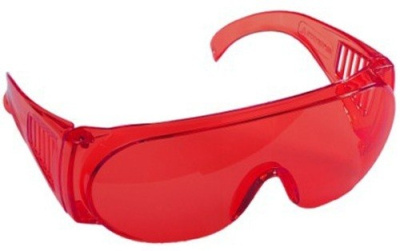 Очки защитные открытого типа STAYER STANDARD ,красные.