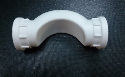 Обвод полипропиленовый короткий PPRC D20 белый РОССИЯ (упаковка 180 шт)  20701 КРОСС