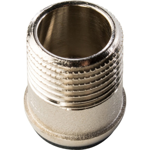 Полнопроходной шаровый кран со сгоном   1" ручка бабочка резьба внутренняя - наружная STOUT 