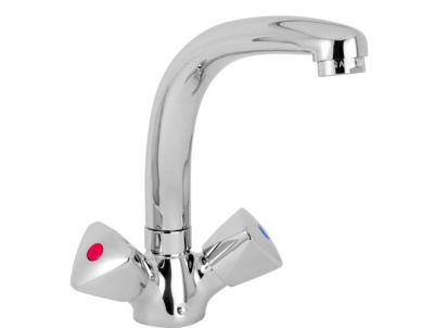 114 KR (METAL) CER  Смеситель для мойки, излив 150 мм. с керамической кран-буксой MOFEM