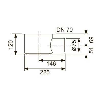 Сифон TECEdrainline DN 50 боковой слив 1,2 л/c./ск             650002
