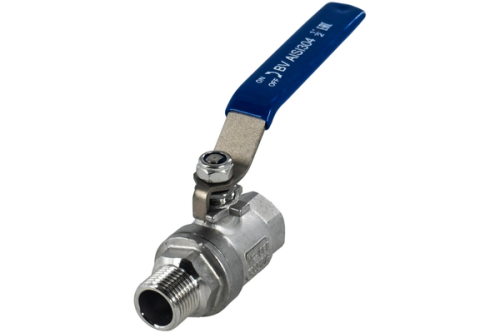 Кран шаровый  ВНУТ-НАР 1/2" AISI 304 нержавеющей стали