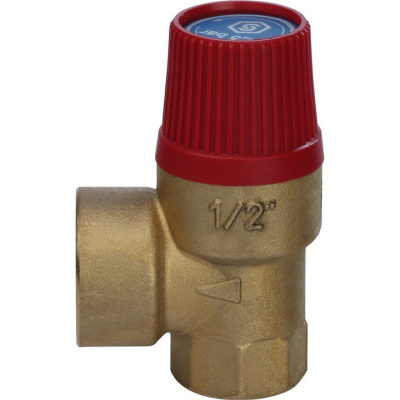 Клапан предохранительный 2,5 бар 1/2x3/4 для систем отопления SVH SVS-0001-002515 STOUT