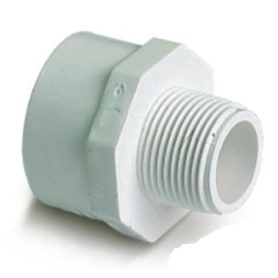 30475 Муфта ПВХ редукц. с нар.резьб. 3/4"х1/2"  (КВ-РН) GENOVA