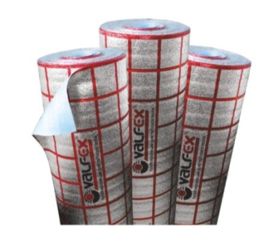 Подложка для теплого пола  VALFEX  мультифольга 3мм ( кратно рулону 30 м2 ) 25х1,2 м 