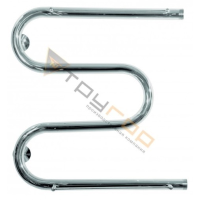 Полотенцесушитель М-образный с полкой 3/4" наружная резьба из нержавеющей стали(H600ммхL600мм Вт173)